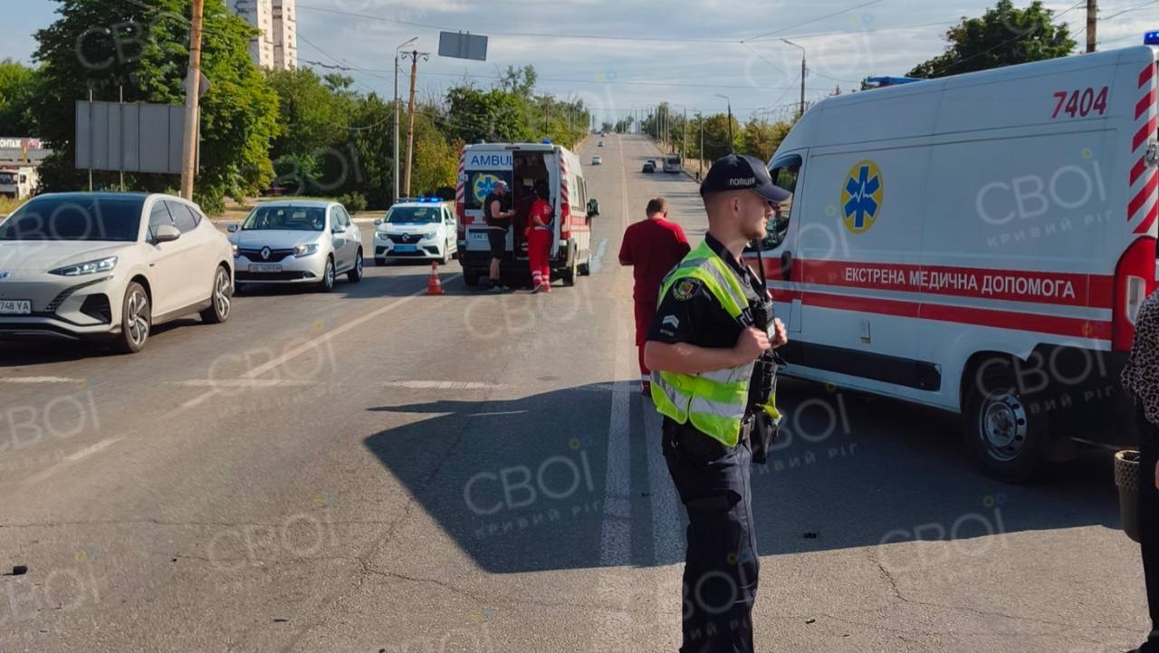 ДТП зі швидкою допомогою у Кривому Розі